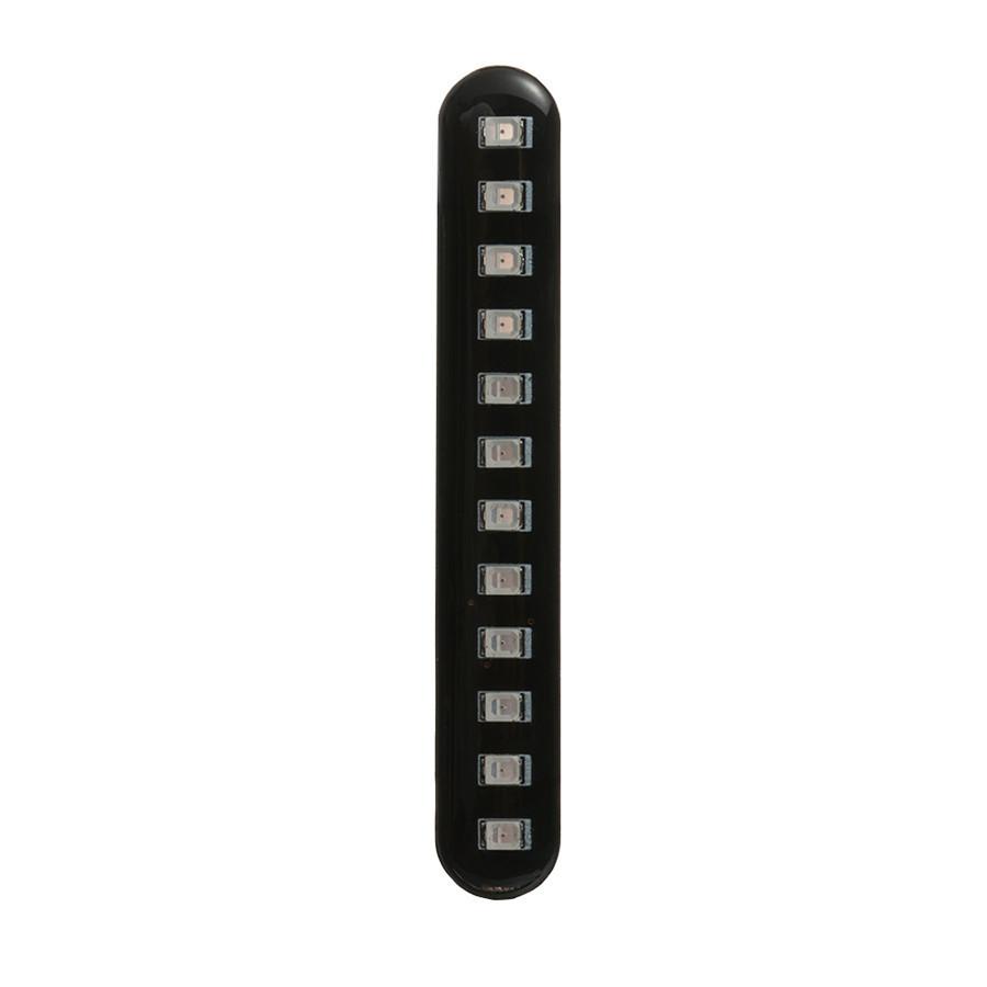 2*Motorcycle Sequential Flowing Led License Plate Lights Strip Turn Signal Lamps