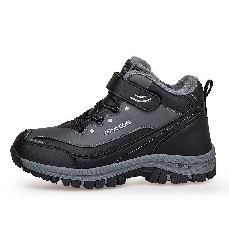 Winter Velvet Warm Cotton Shoes Non-slip and Wear-resistant Medium Walking Shoes Thickened Snow Boots