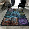 Forklifts Technological Frames Pattern Rug Floor Mat for Living Room or Bedroom Soft and Comfortable Carpet a Gift for Birthday and Holiday.