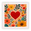 Frame Punch Needle Embroidery Starter Kits Fresh Flower Square Embroidered Kit Cross Stitch Art and Crafts Supplies Adults