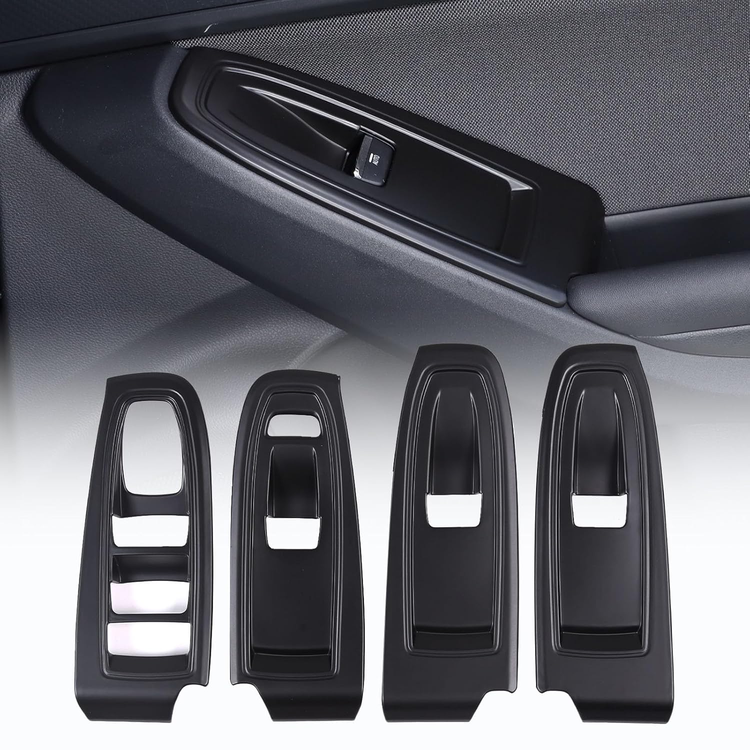 Window Lift Switch Cover Compatible with Subaru WRX 2022 2023,Car Door Window Glass Lift Button Panel Decoration Trim Cover Accessories (Sports red)