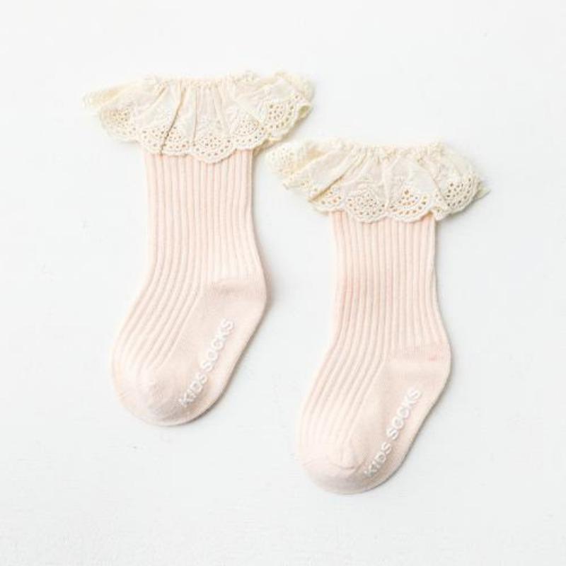 New Born Baby Girls Socks Spring Summer Autumn Non Slip Floor Crawling Sock Cute Big Bow Knee High Long Stockings for Toddlers