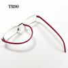 Reading Glasses with Box Vintage Business Half Frame Women Men Finished Presbyopic Eyeglasses Eyewear with Diopter +1.0 To +4.0