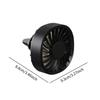 Car Vent Mini Fan Adjustable Speeds Clip on Multifunctional Compact Auto Air
