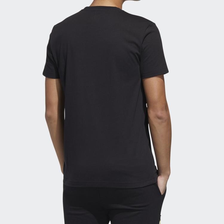 Adidas Neo Tee Sport Round Neck Short Sleeve Men Tops Black GL1194