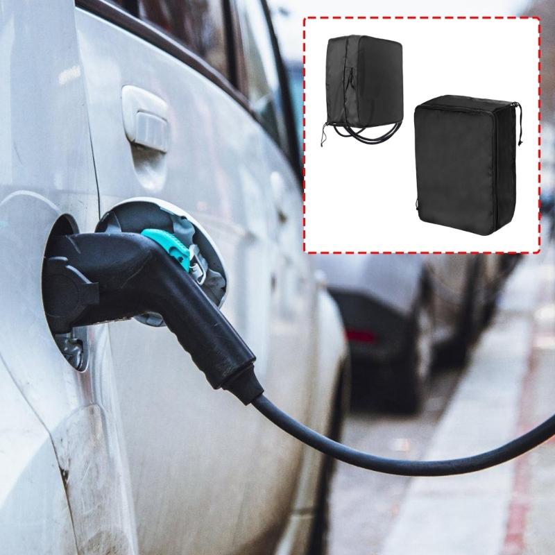 Heavy Duty Tear Resistant Electric Vehicle Charging Port Cover Weatherproof Polyester Material Easy Installation Design