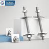 Guwanji GWJ-21 304 Stainless Steel Threaded Rod & Nut Set with Square Washers