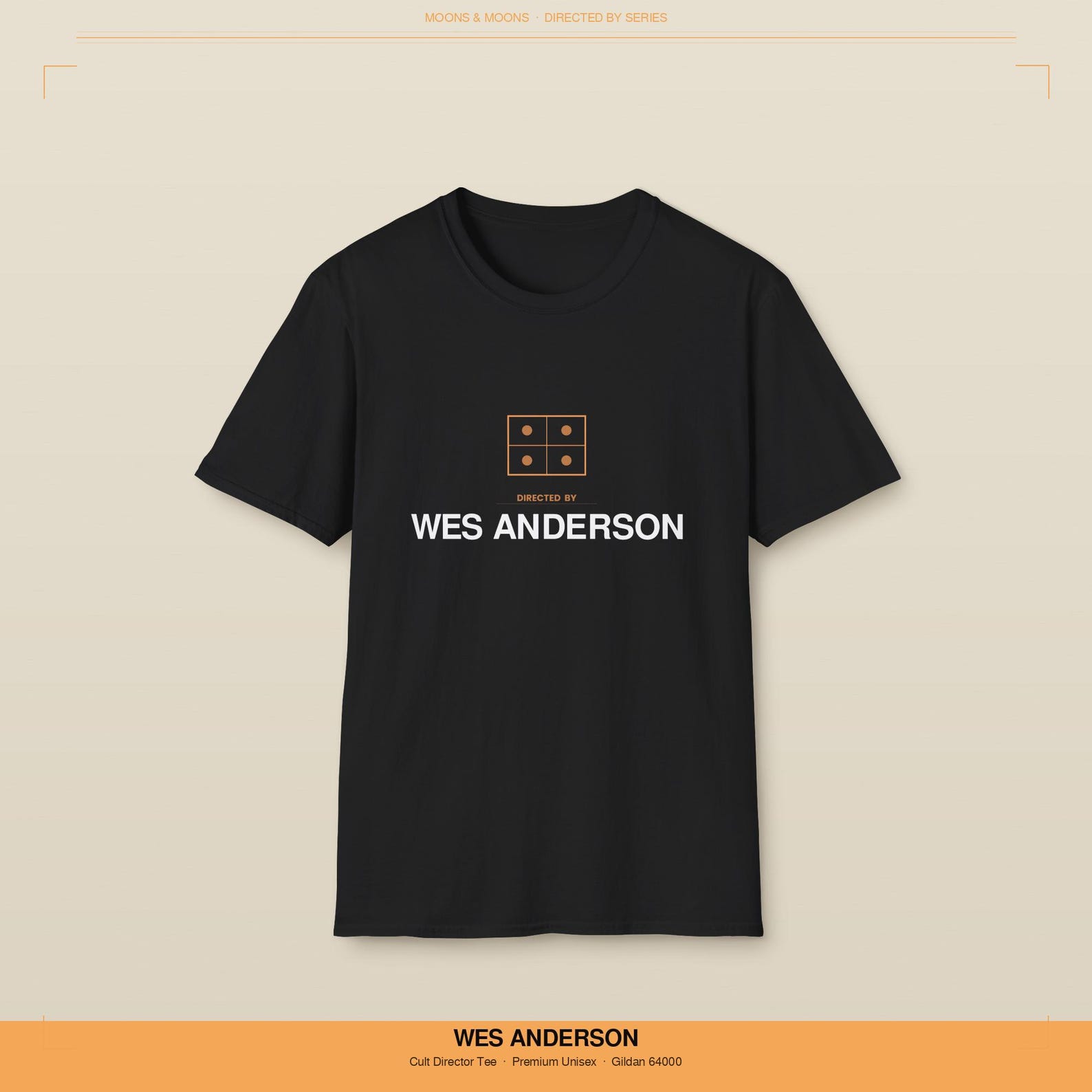 Wes Anderson Directed by Graphic Tee | Symmetry Indie Film Lover Shirt 2XL
