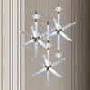 Rice-shaped Glass Chandelier, Snowflake Suspension Lamp, Art Lamp, Used In Living Room, Bedroom, Hotel Lobby, Led Indoor Lamp