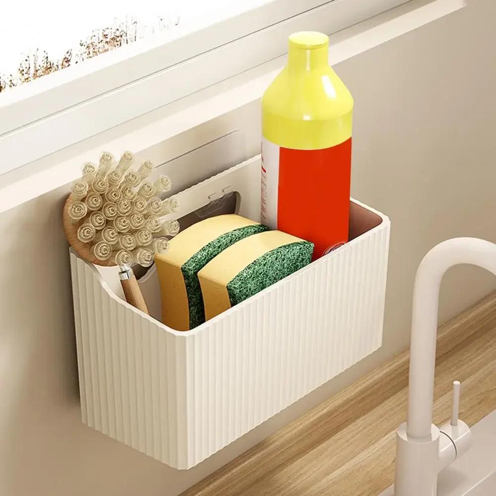 Capacity Storage Organizer Capacity Wall-mounted Storage Basket for Kitchen Bathroom Onion Ginger Garlic Holder for Vegetable