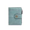 RFID Anti-theft Brush Wallet, Short Zipper Wallet, Large Capacity Women's Change Purse