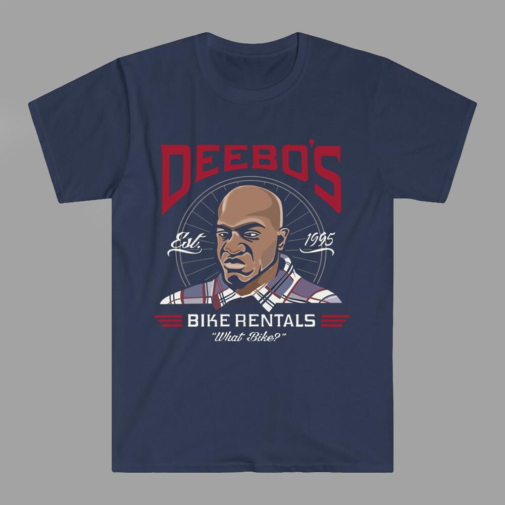 Deebo#039;s Bike Rentals What Bike Slogan Movie Men#039;s Navy Size S5XL Unisex T-Shirt S