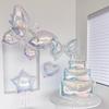 Colorful Crystal Transparent 4D Star & Daisy Balloons for Ocean Birthday Party