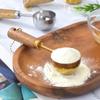 Gold-Plated Wooden Handle Baking Spoon - 15ML Coffee & Seasoning Measure