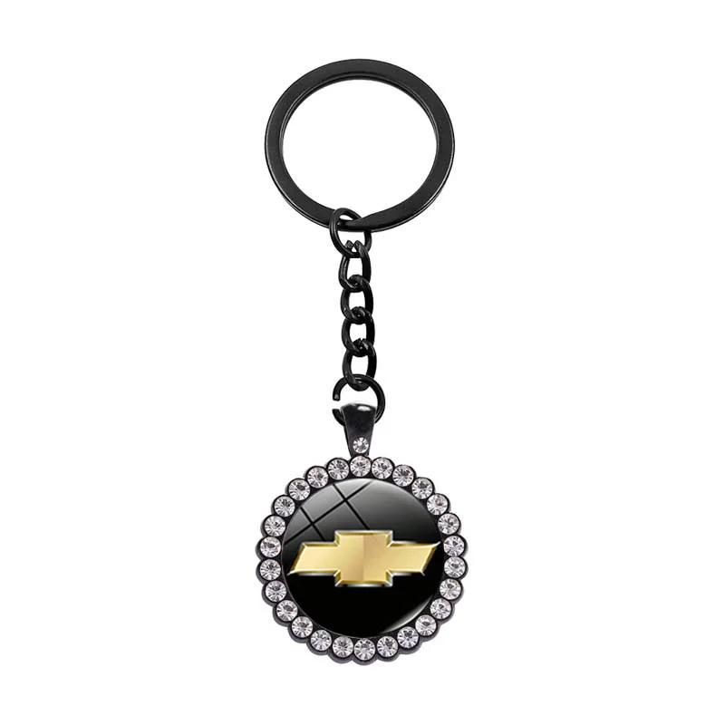 Llavero de Coche Color Caramelo Portallaves con Diamantes para Chevrolet Spark Aveo Captiva Blazer Matiz Cruze Malibu Sail Trax Tahoe