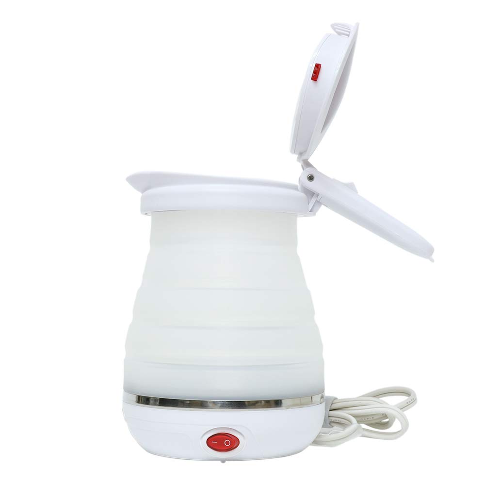 MCO Foldable Travel Kettle, 800ml Electric Kettle, Suitable for International Travel, White, Z4236
