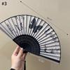 Decorative Sequin Fan Embroidery Fan Chinese Style Folding Fan Peacock Fans Sequin Dance Fan Hand Heldfan Performance Props