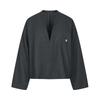 2025 Autumn Casual H-Line Collarless Long Sleeve Jacket