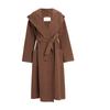 ELLASSAY Women's Hooded Wool Blend Commuter Coat