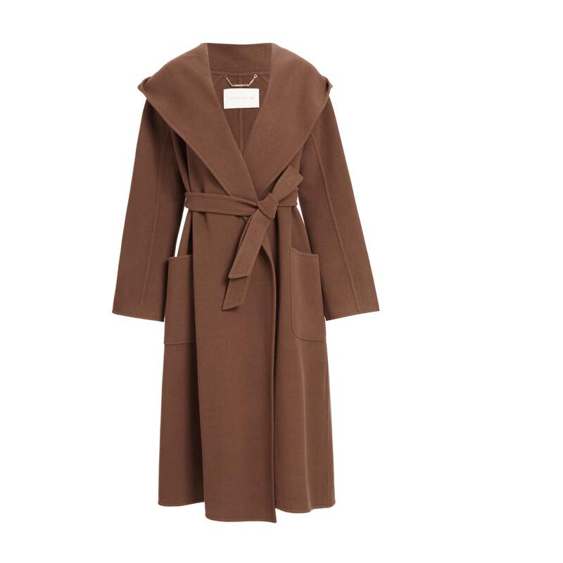 ELLASSAY Women's Hooded Wool Blend Commuter Coat