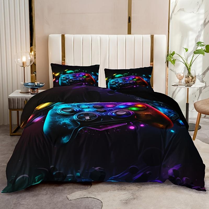 Fashion Cool Duvet Cover Set Colorful Gamepad Print Bedding Set Soft Comfortable Breathable Duvet Cover For Bedroom Guest Room