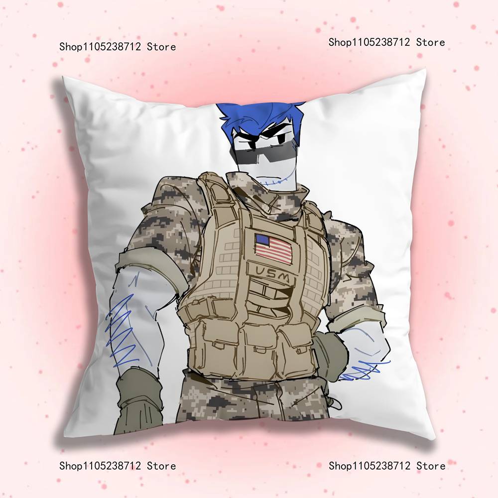 G-Guest 1337 Forsaken Pillowcase Pillowslip Cushion Plush Boys Girls Cartoon Anime Kawaii Decoration Kids Birthday Cute Gifts
