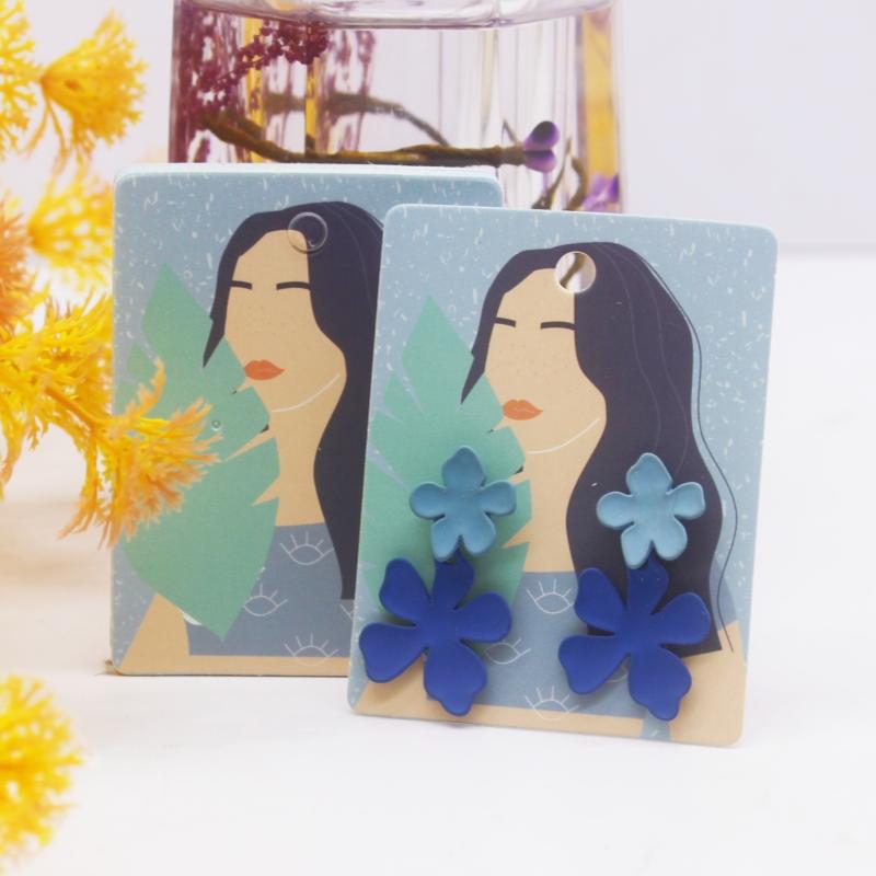 50pc 5x6.5cm Earrings Cards Paperboard Jewelry Newest Arrived Popular Display Cardboard Hot Sale Fashion Design Delicate  Cards