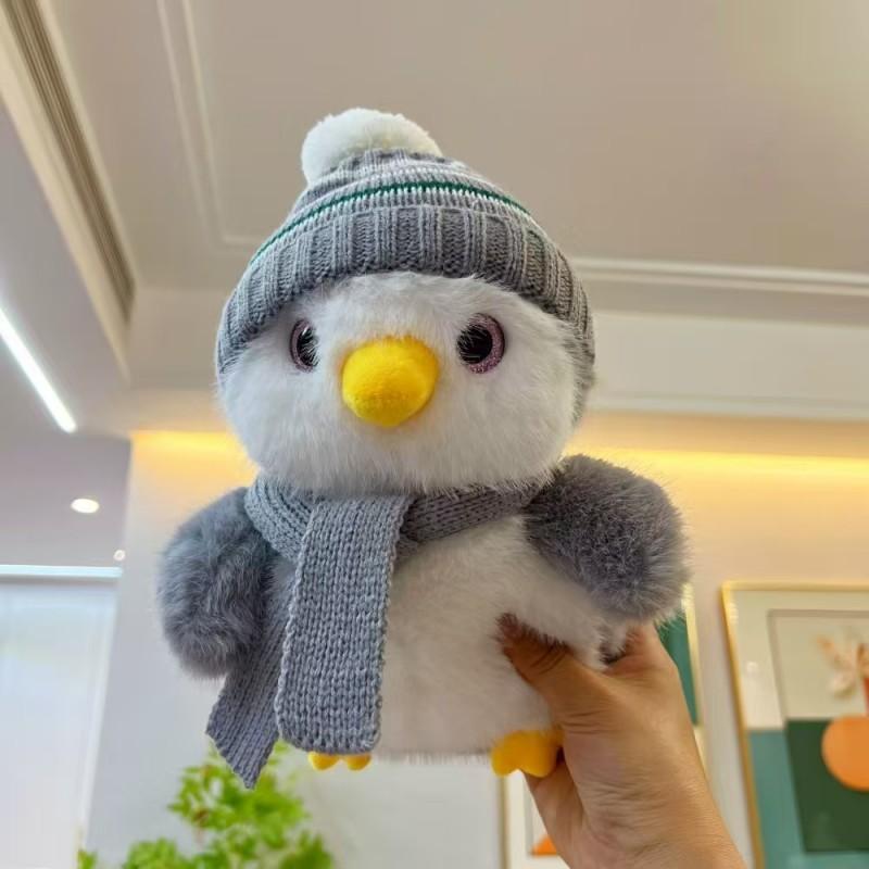 

Internet celebrity little penguin plush toy winter dress truant penguin brother sister doll cute girl sleeping baby 25cm