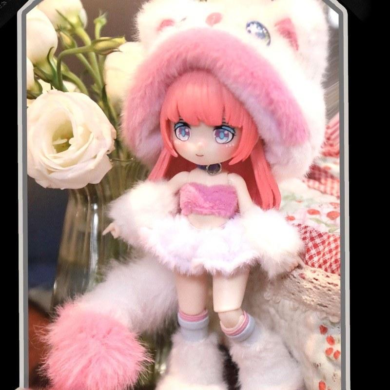 19cm Niedliche Anime-Puppe Komplettset mit Kleidung OB11 GSC DIY Verkleidungsspielzeug