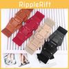 Solid Buckle Square Color Elastic Waistband For Women Dress Decoration Gift