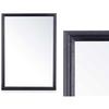 Miroir Mural - Gift Decor - Rectangulaire - Bois Noir - 50 X 70 Cm - Décoration Intérieure