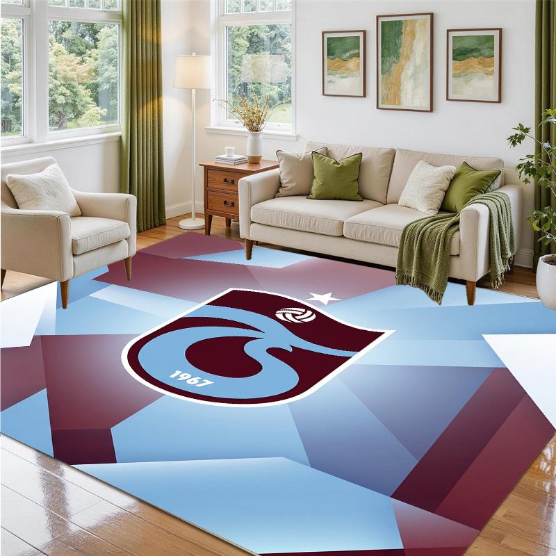 Trabzonspor FC Design Kristall-Samt-Teppich Weiche Dekorationsmatte für Schlafzimmer Eingang