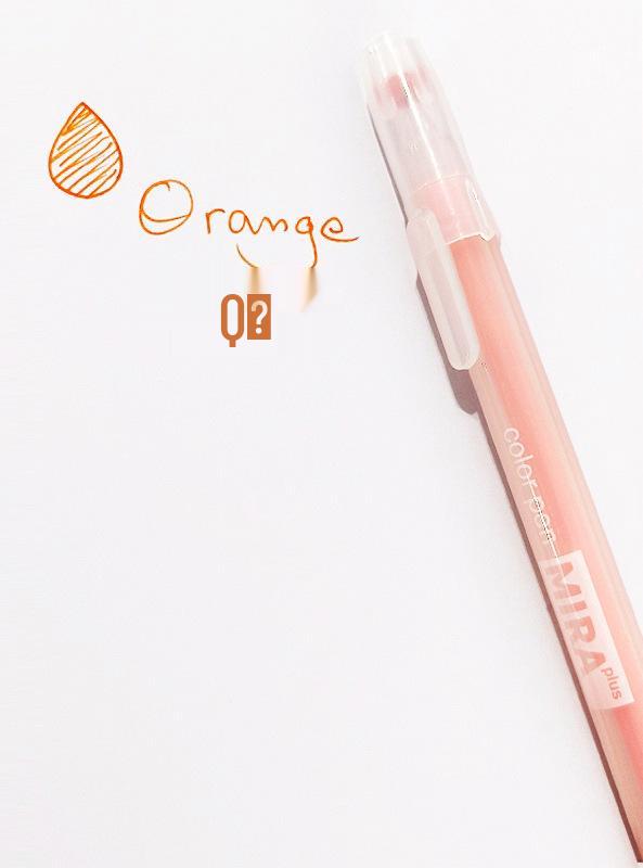 Orange Grove Frosted Transparent Pen: 0.5mm Water-based Ink, Korean Style, Colorful Student Design