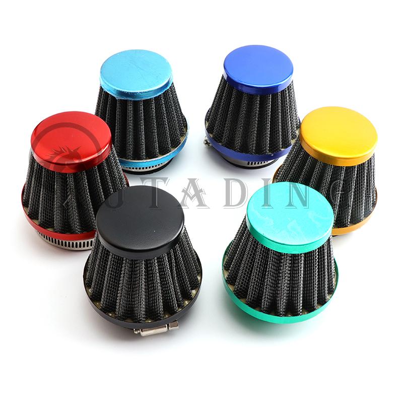 Motorcycle 35mm 38mm 42mm 45mm 48mm Mushroom Head Air Filter Cleaner Intake Pipe Modified Scooter Pit Dirt Bike ATV Universal