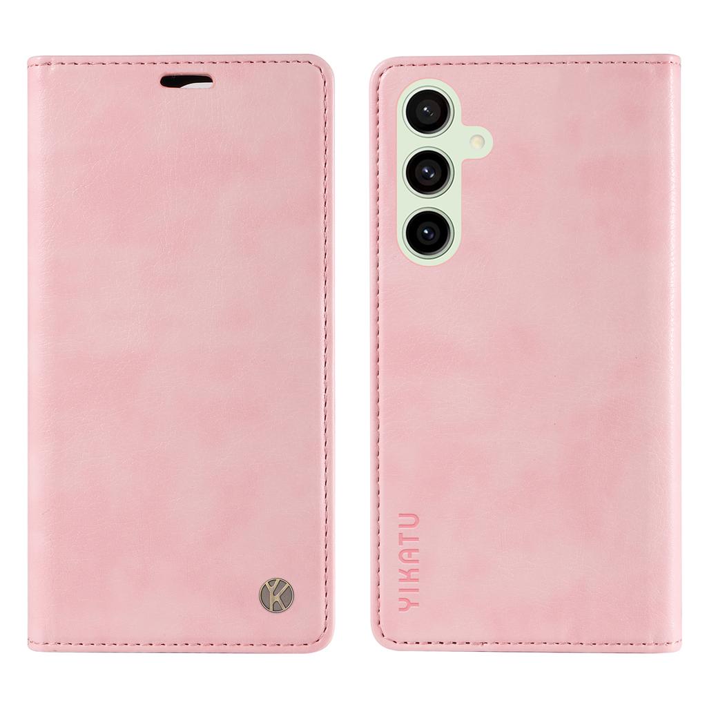 For Samsung Galaxy S24 FE Case Litchi Texture Leather Wallet Flip Phone Cover