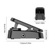 VE-P1 Lautstärke-Expression Gitarreneffektpedal 2-in-1 Doppelte Steuerung Stummer Puffer Metallgehäuse Stereo-Schnittstelle für Gitarre Bass