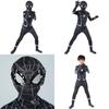 Stunning Black Spider-man Homecoming Cosplay Costume With Breathable Material For Kids And Adults