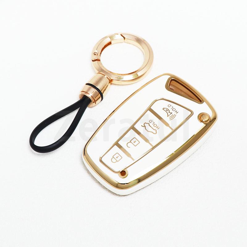 4 Buttons For Hyundai Azera Santa Fe Sport Ix45 Equus Centennial Genesis G80 Grandeur Tpu Keyless Shell Fob Car Key Case Cover