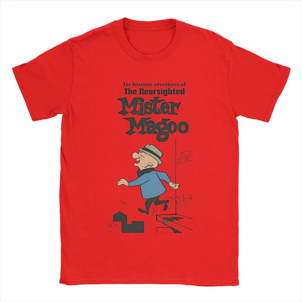 Summer Print Mr. Magoo Fun Cotton Short Sleeved T-shirt