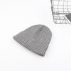 Knitted hat women's autumn and winter versatile straight tube light version pullover wool street tide solid color couple hat