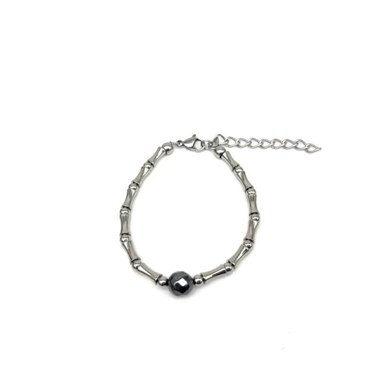 New Chinese Style Geometric Stainless Steel Bracelet For Men And Women Hand Jewelry
