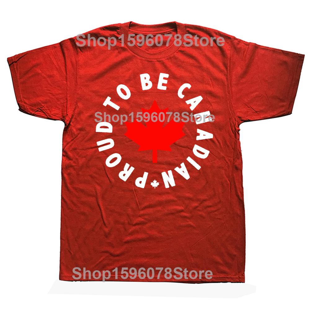 Смешные Футболки КАНАДА ГОРД БЫТЬ КАНАДЦЕМ С коротким рукавом Подарки на День Рождения Мужская Одежда Модная Повседневная Свободная Оверсайз Футболка S