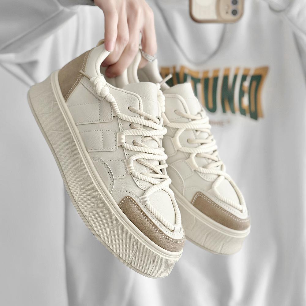 

Little White Shoes Men s 2025 Summer Japanese Versatile Breathable Thick-soled Lightweight Niche Men s Casual Shoes 45