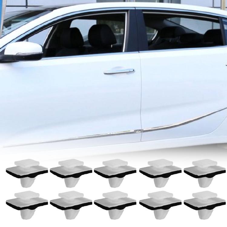 20pcs Rocker Panel Retainer Clips Auto Accessories Quick Installation Plastic Car Rivet Clips with Sealer