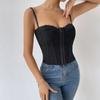 Solid Color Sexy Fish Bone Corset Abdominal Contraction Slim Corset Fashion Cropped Top