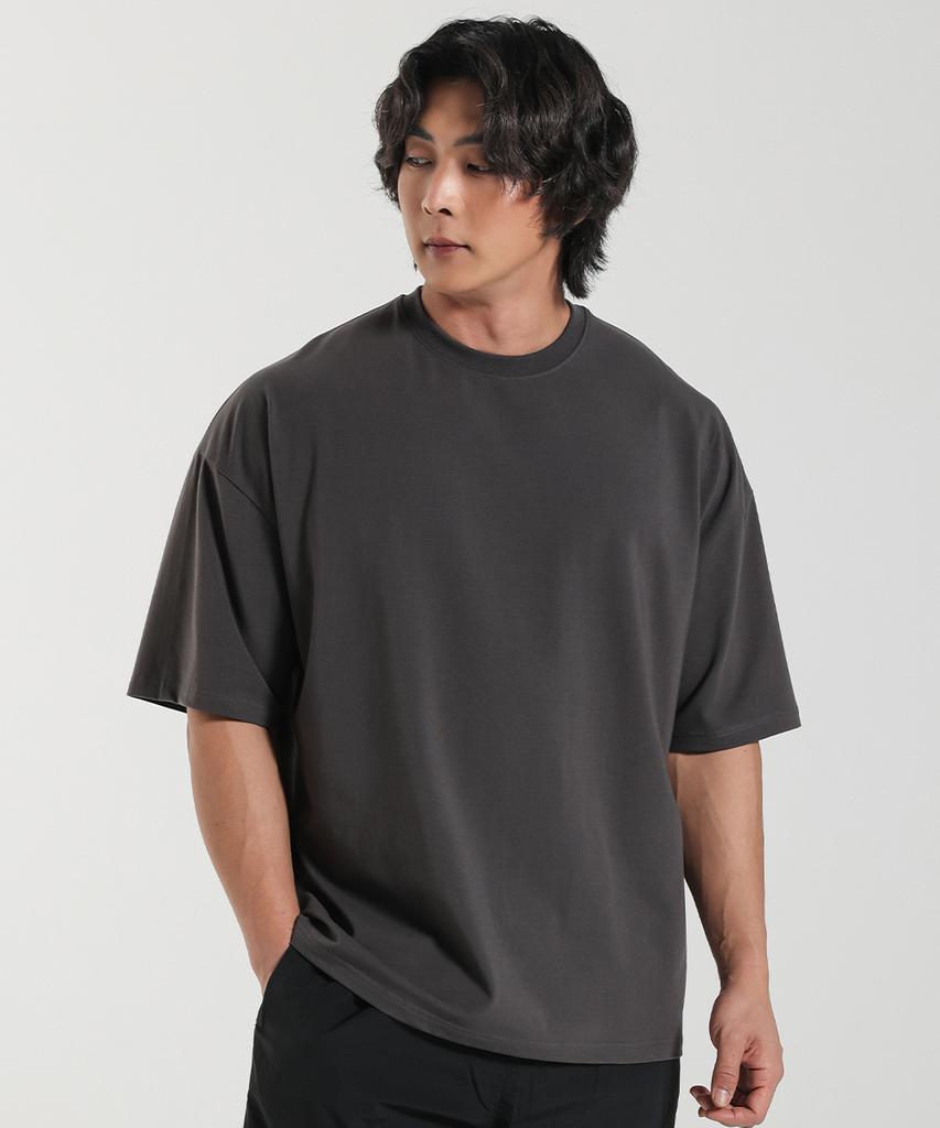 Moldeun [2Pack] Standard Loose Fit Plain T-Shirt