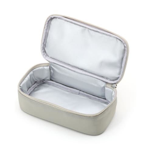Miyoshi Seisakujyo GEL-COOL Compatible Insulated Single-Tier Lunch Box Case, Gray, W20.5 X D11.5 X H6.5cm (Compatible with Dome M, Square L, and Trian