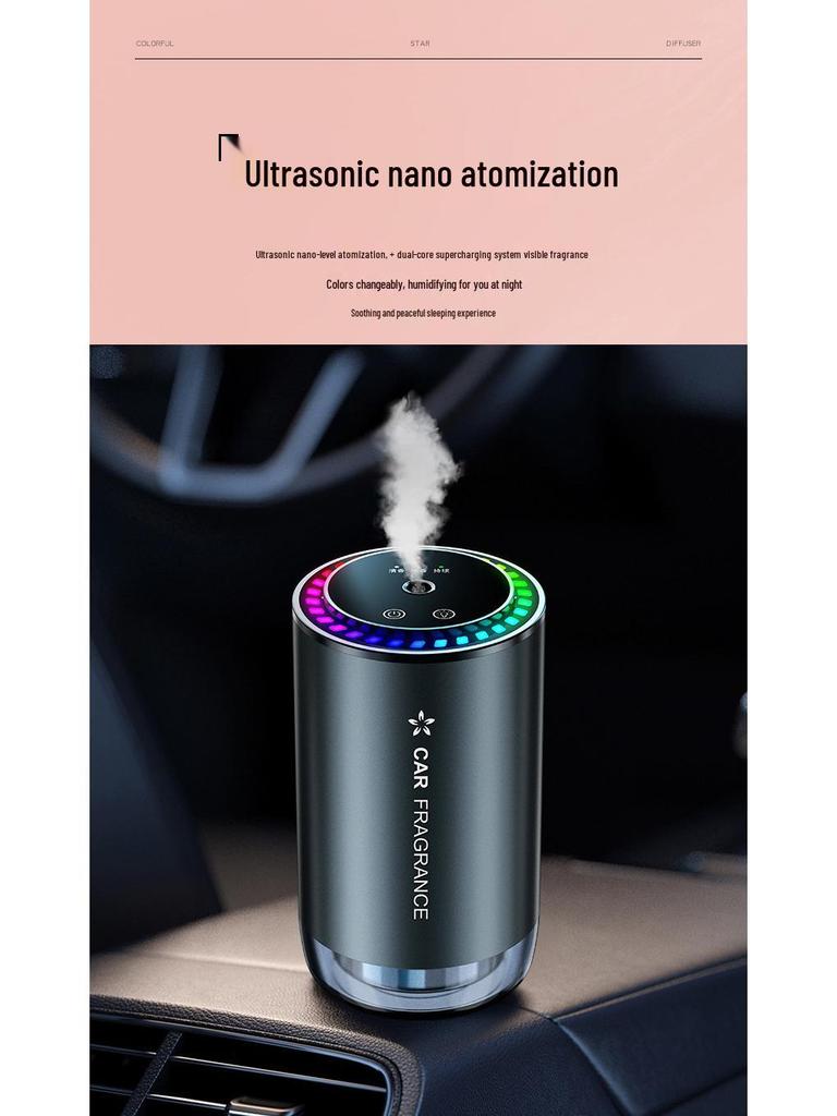 Starry Sky Car Odor Eliminator: Smart Sound-Activated Aroma Diffuser with Ambient Light