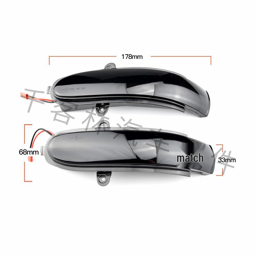 Compatible with 00-07 Mercedes-Benz C-Class W203 S203 CL203 Models Turn Signal Amber LED Rearview Mirror Sequential Light.