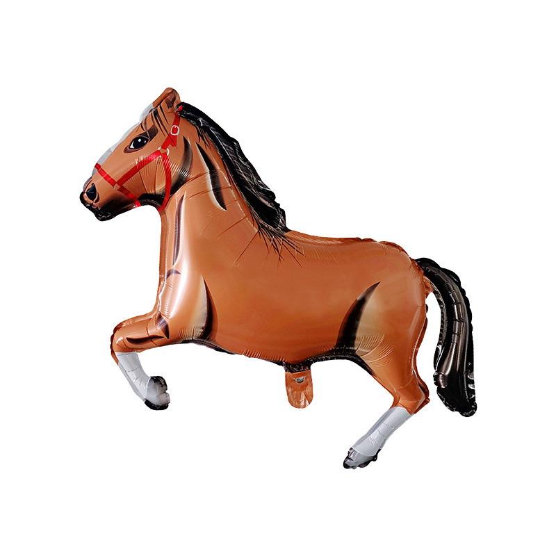 Horse Shaped Aluminum Film Balloon Birthday Decoration Horse Balloon Equestrian Decoration Event Party Decoration
